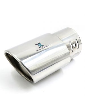 Universal Fits Car Stainless Steel Chrome Exhaust Tail Muffler Tip Pipe Fit Diameter 1 1/4" to 2"