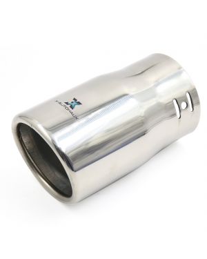 Universal Fits Car Stainless Steel Chrome Round Exhaust Tail Muffler Tip Pipe Fit Diameter 1 3/4" to 2 1/2"