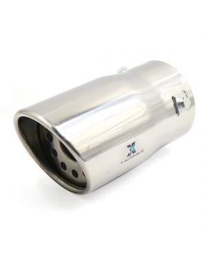 Universal Fits Car Stainless Steel Chrome Exhaust Tail Muffler Tip Pipe Fit Diameter 1 3/4" to 2 1/2"