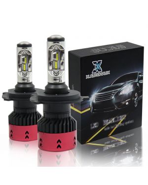 2pcs H4 9003 LED Headlight Bulbs Kit 70W 4800LM 6000K Headlamp Replacement 